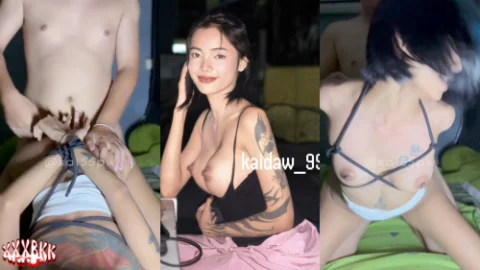 น้องทราย kaidaw_99 คลิปหลุด OnlyFans สาวนมใหญ่โดนมัดมือเย็ดหีท่าหมา